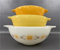 Vintage Pyrex Town & Country Cinderella Bowls