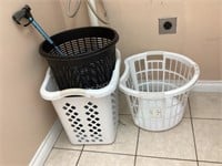 Laundry Baskets, Cane & Laundry Bag