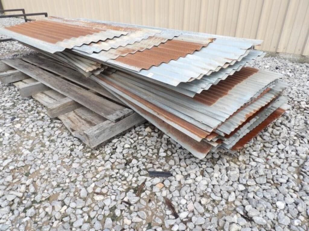 SHEETS OF GALVANIZED METAL