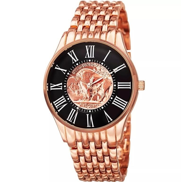 August Steiner Buffalo Rosetone Custom Men's Watch