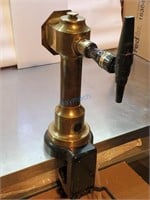 CLAMP-ON BRASS BEER TOWER W/ TAP 14"