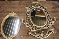 Vintage M/C Gold Framed Mirrors
