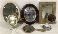 (6) Vintage Assorted Mirrors