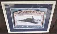 Great Pacific Railroad Framed Print - 27" x 24"