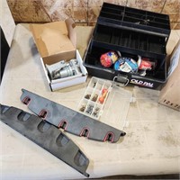 Rod Holder, Tacklebox w contents, rod holders