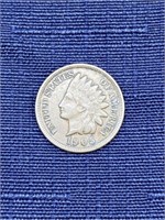 1905 Indian head penny coin