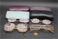 8 Vtg. Eyeglass Frames - Dior, Alter, Claiborne+++