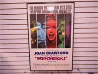 "Berserk" movie poster starring Joan Crawford