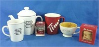 Lot of Tim Hortons coffee mugs and collectible
