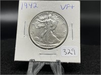 Walking Liberty Halves:  1942