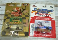 2 SIGNED RACING CHAMPIONS NASCAR TOY CARS