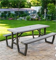 Lifetime 182.9 cm (6 ft.) Folding Picnic Table (