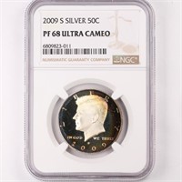 2009-S Silver Proof Kennedy Half NGC PF68 UC