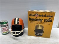 Official football helmet transistor radio