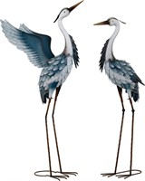 Blue Heron Yard Art, 37-40.7 Metal Cranes
