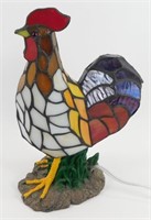 ** Stained Glass Rooster Lamp