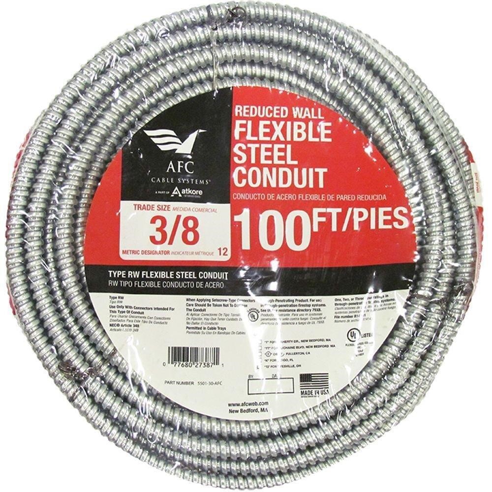 AFC Cable Systems 3/8 in. x 100 ft. Flexible Steel
