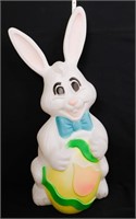 Vntg 26in Easter bunny w/ basket blow mold no cord