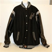 San Antonio Spurs Jacket 5X Leather Sleeves