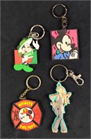 Four Disney Mickey Mouse Star Wars Keychains