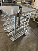 Can Rack Prep Table w Can Opener