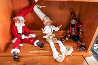 3 - Posable Elf Figures