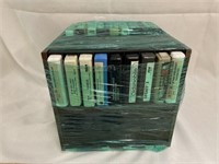 Eight track tapes and tape holder
