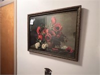 Framed Floral Artwork