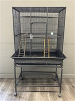 Large Bird Cage on Stand w/ Casters