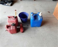 Gas cans/water can/funnel/pot
