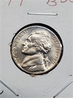 BU 1977 Jefferson Nickel