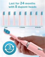 Phylian electronic sonic toothbrush PINK COLOR