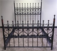 Queen Sized Wrought Iron Bed Frame