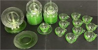 Depression Glass Uranium Dish Lot Collection