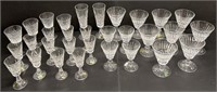 Waterford Cut Glass Crystal Stemware Lot