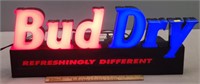 Everbrite Bud Dry Light-Up Advertising Sign