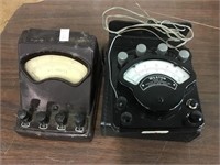 Weston 281 amperes and volts meter, Welch volt