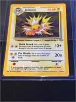 1999 Jungle Set Pokemon Rare Holo Jolteon CARD