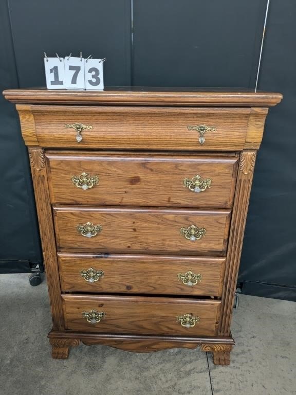 5 Drawer Oak Dresser