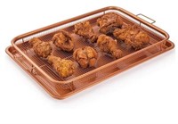 $50 Copper Crisper Tray Non-Stick Oven Baking  XL