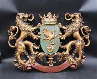 Royal Lions Hanging Crest