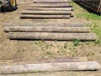 (O) 10ft Fence Posts, Made from telephone poles,