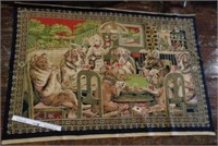 Dogs Playing Cards Tapestry Piece