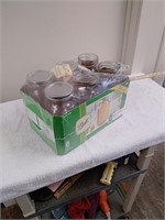 6- Half gallon canning jars