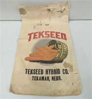 Tekseed Hybrid Seed Sack Tekamah Nebr.