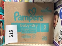 Pampers 210 diapers size 3