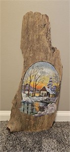 Handpainted Driftwood Wall Art By Lois McCoy