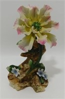 * Italian Porcelain Capodimonte Flower