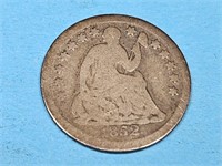 1852 Seated LIberty Silver 1/2 Dime