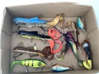 (10) Different muskie lures as pictured